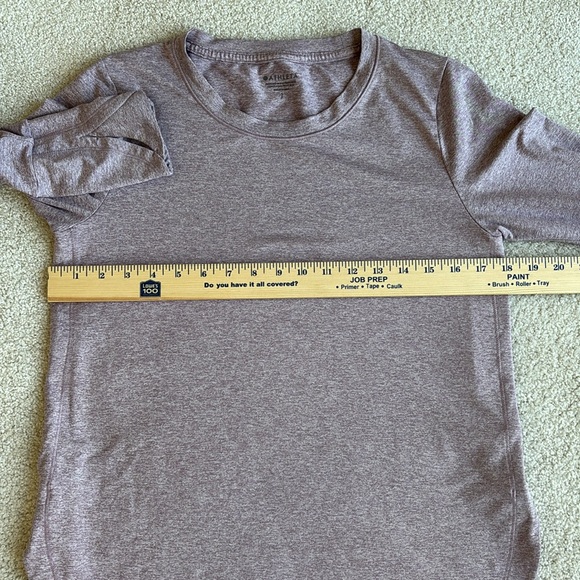 Athleta Uptempo Top Long Sleeve Heather Purple Women’s Small Active Performance - Picture 9 of 13